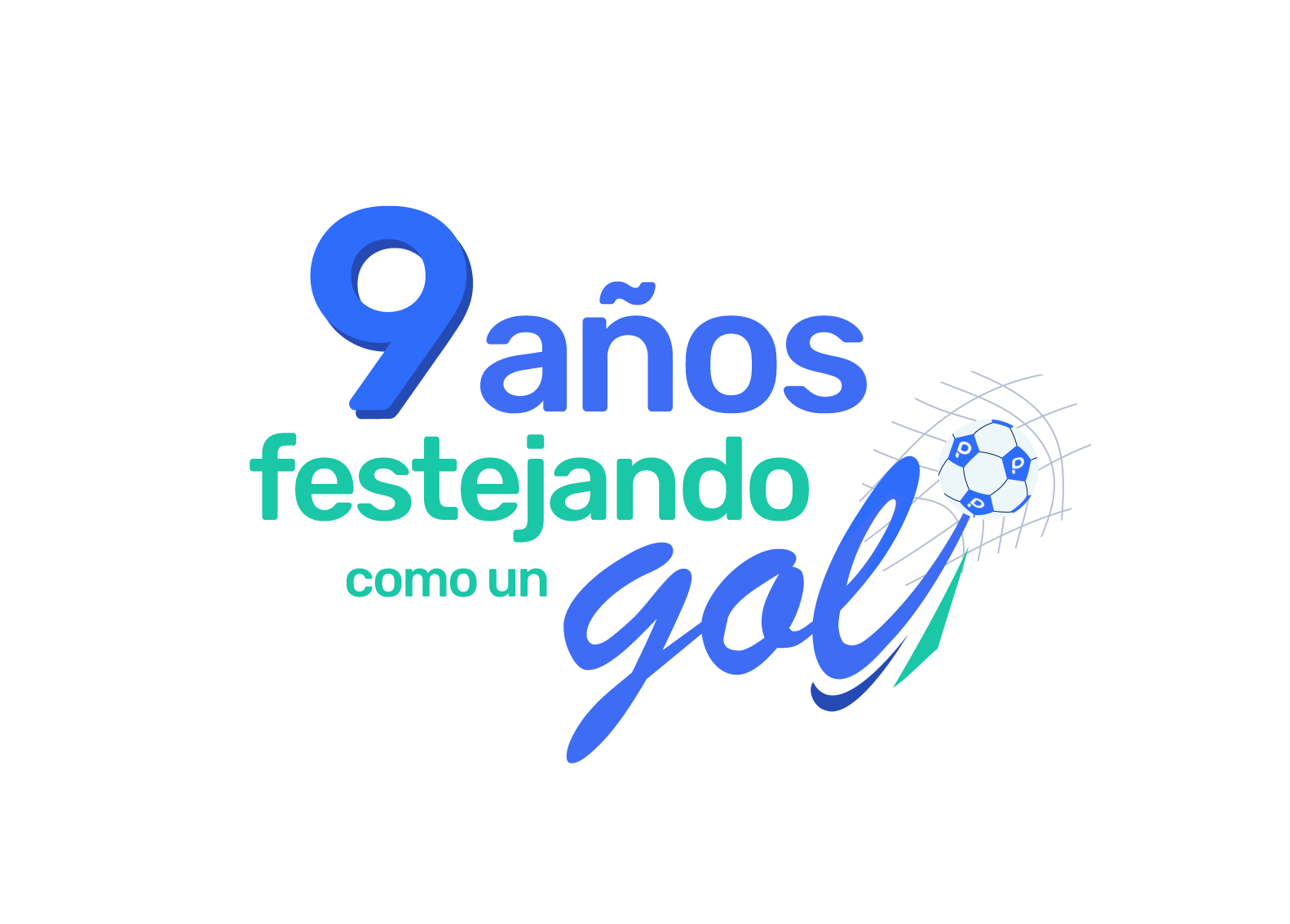 9 años festejando como un gol